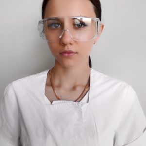 Очки защитные открытого типа ударопрочные из поликарбоната - прозрачные