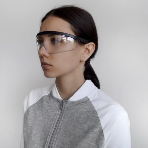 Очки защитные ударопрочные с регулируемыми дужками и прозрачной монолинзой